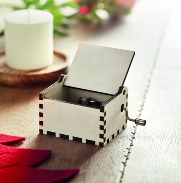 Logo trade corporate gifts picture of: Wooden Christmas music box